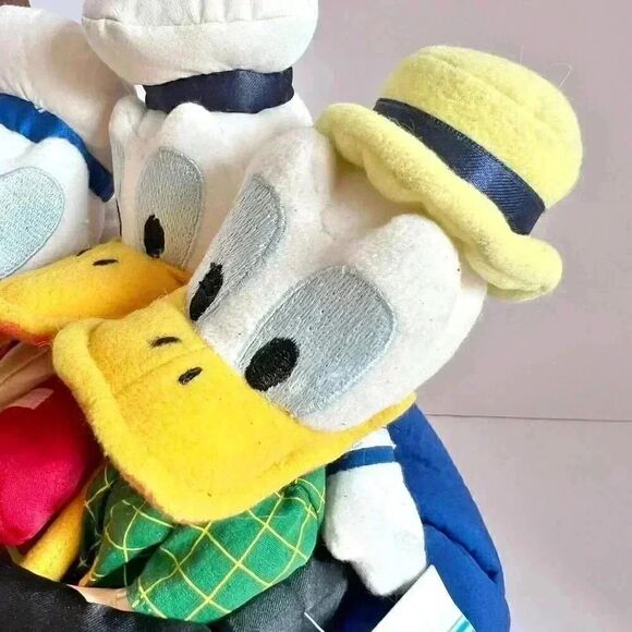Disney Store Donald Duck 65th Anniversary Bean Bag Set Plush 65 Feisty Years! - Picture 9 of 16
